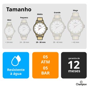 Relogio Feminino Champion CN25154S