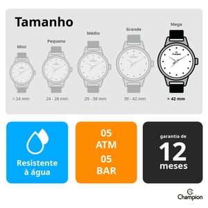 Relogio Feminino Champion CH40062C