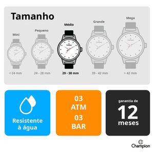 Relogio Feminino Champion CN24495D
